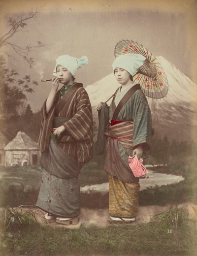Japanske reisende, ca. 1880 av Kusakabe Kimbei