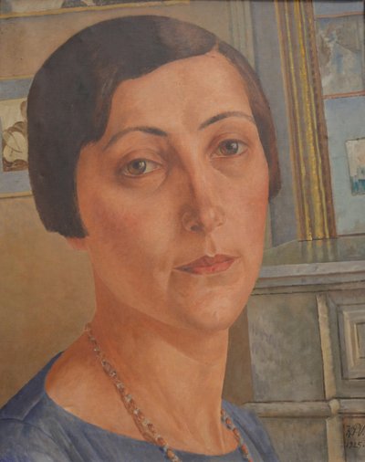 Portrett av Salomea Nikolayevna Andronikova 1888-1982. av Kuzma Sergeevich Petrov Vodkin