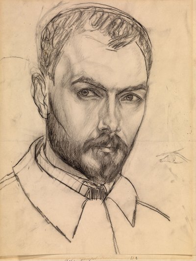Selvportrett, ca. 1913 av Kuzma Sergeevich Petrov Vodkin