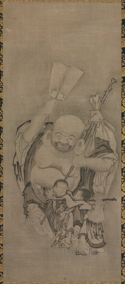 Hotei med Daoist Immortals: Hotei av Kyūseki Tomonobu