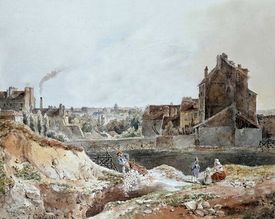 Montmartre i 1833 av Goblain (steinbrudd) av L. Goblain