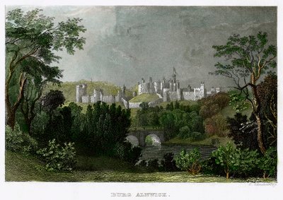 Alnwick Castle, Northumberland, 1700-1900-tallet. av L Kunstvortag