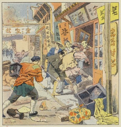 Plyndring i Chinatowns, i Dalny av L. Malespine