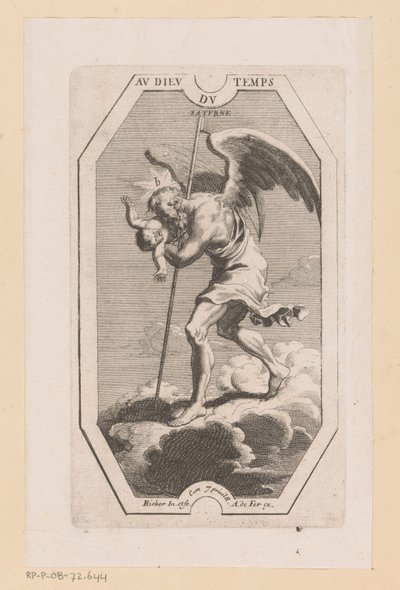 Saturn Au Dieu du Temps Saturne (tittel på objekt) Planeter (serietittel) av L. Richer