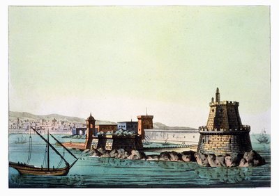 Havnen og føflekken i Alger, plate 69 fra 