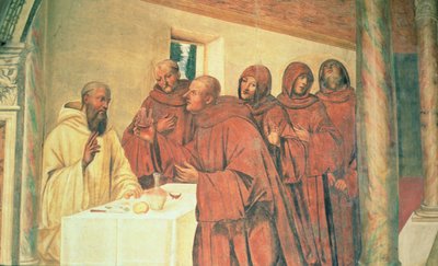 Å ta nattverd, fra St. Benedikts liv av L. Signorelli