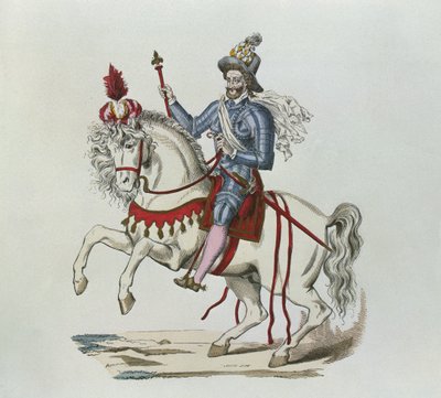 Rytterportrett av Henri IV i 1596 av Lacoste jeune