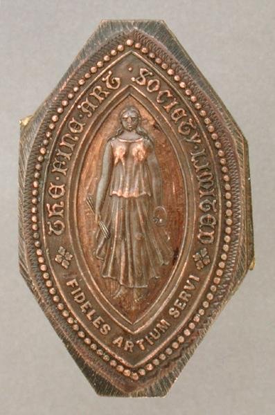 Firmensiegel der Fine Art Society von Lady  Butler