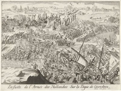 Slaget om Kauwenstein-diket, 1585 Defaite de l