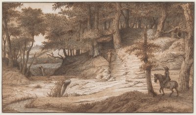 Rytter og jeger i Woods of Doorwerth, nær Arnhem av Lambert Doomer