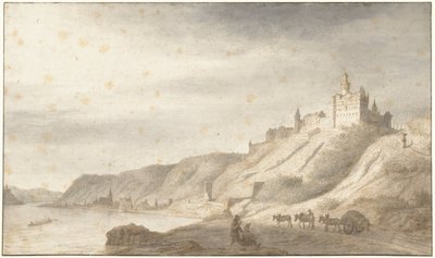 Rheinfels slott nær St. Goar ved Rhinen av Lambert Doomer