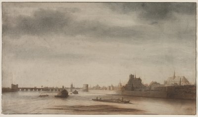 Utsikt over Orléans fra Loire av Lambert Doomer