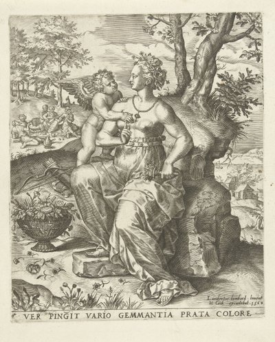 Vår: Venus og Amor The Four Seasons (serietittel) av Lambert Lombard