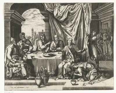 Maria Magdalena salver Kristi føtter av Lambert Lombard