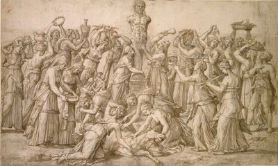 Offer til Priapus, 1540 av Lambert Lombard