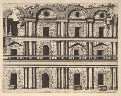 Ruin of a Palace Facade [Palatium M. Agrippa] fra serien 