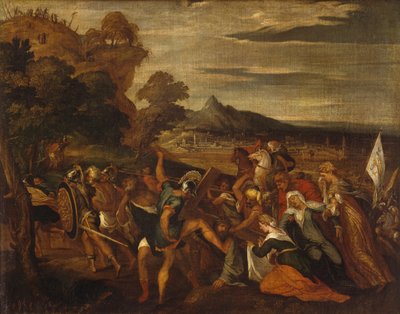 Road to Calvary av Lambert Sustris (ca 1515-etter 1560) av Lambert Sustris