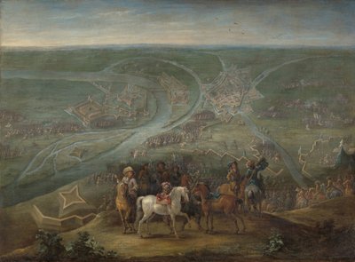 Franske befal ved beleiringen av Rheinberg, 1672 av Lambert de Hondt (II)
