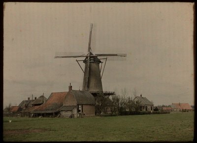 Vindmølle i grenda Het Klompje (eller: De Klomp), Zeist, på Koppeldijk av Lambertus Hendrik van Berk