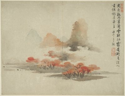 Landskap i stil med eldgamle mestere: etter Gao Kegong (1248-1310) av Lan Ying