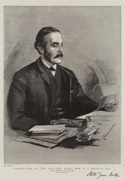 Dagens kjendiser, Høyre ærede AJ Balfour, MP av Lance Calkin