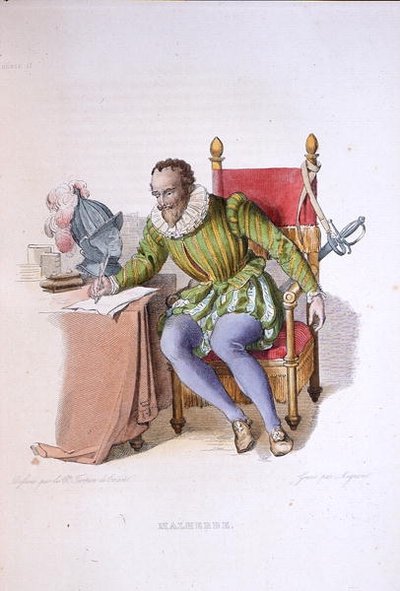 Portrett av Francois de Malherbe (1555-1628), illustrasjon fra 