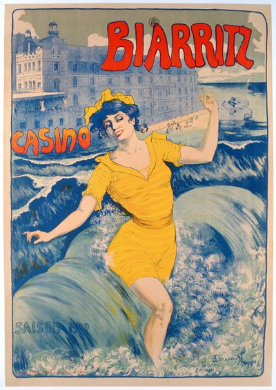 Biarritz Casino plakat av Larramet Larramet