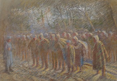 Krigsfangene, 1914. av Laszlo Mednyanszky