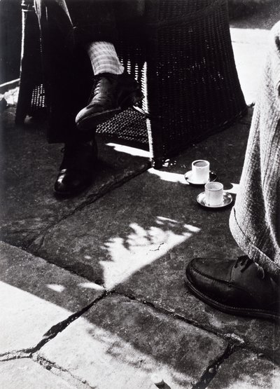 At Coffee (vintage gelatin sølv fotografi) av Laszlo Moholy Nagy