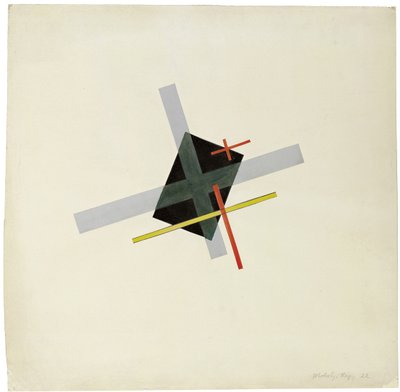 Collage With Black Centre, 1922 av Laszlo Moholy Nagy