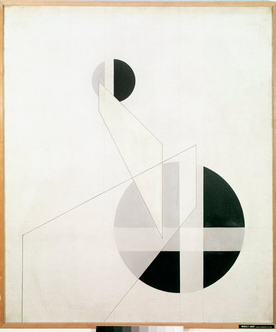 Komposisjon A XX Painting av Laszlo Moholy-Nagy av Laszlo Moholy Nagy