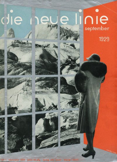 Forside av magasinet den nye linjen, september 1929, 1929. av Laszlo Moholy Nagy