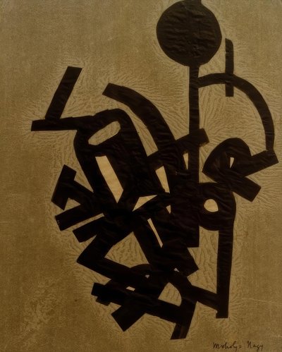 Uten tittel (collage med R) av Laszlo Moholy Nagy