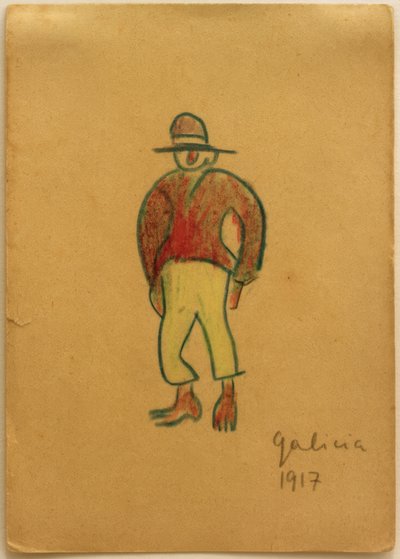 Uten tittel (galisisk med gule bukser) av Laszlo Moholy-Nagy