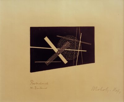 Uten tittel (konstruktivistisk komposisjon) av Laszlo Moholy Nagy