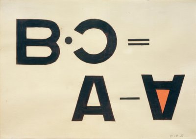 Uten tittel (Typefeil Collage) av Laszlo Moholy Nagy