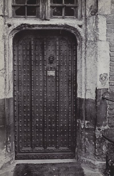Hovedmesterens dør, Eton (s/hvitt-bilde) av Laszlo Moholy-Nagy