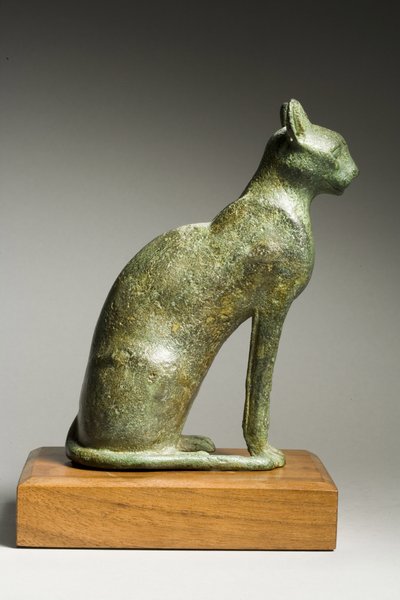 Katt, sen dynastisk periode, 664–332 f.Kr. (bronse) av Late Period Egyptian