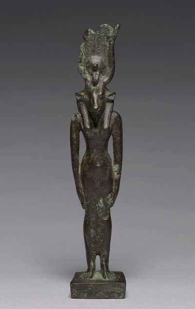 Statuett av Hathor, 664-30 f.Kr av Late Period Egyptian