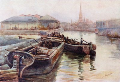 St Mary Redcliffe, fra Princes Wharf av Laura Annie Happerfield