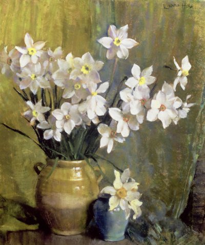 Narcissus (pastell på papir) av Laura Coombs Hills
