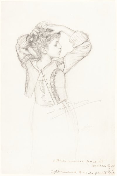Ung jente dressing av Laura Theresa Alma Tadema