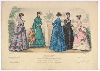 Le Coquet, nr. 22, fra Journal des Modes Spécial pour Couturières, 1. juli 1869. av Laure Noel
