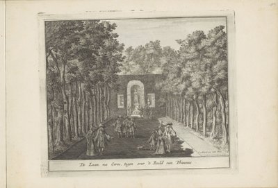 Avenue og statue av Ceres i hagene til Het Loo-palasset Laan na Ceres, overfor statuen av Phaunus (tittel på objekt) Dutch Field Splendor, Of