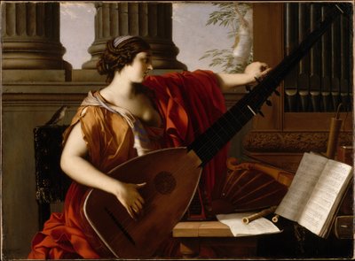 Allegori av musikk av Laurent de La Hire or La Hyre