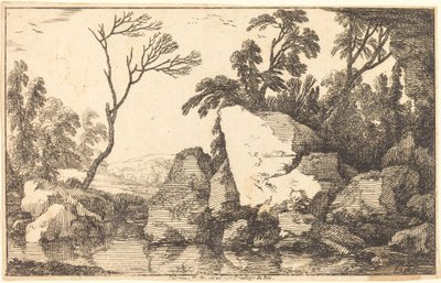 En steinete dam av Laurent de la Hyre