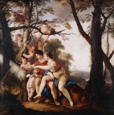 Angelica og Medoro av Laurent de la Hyre