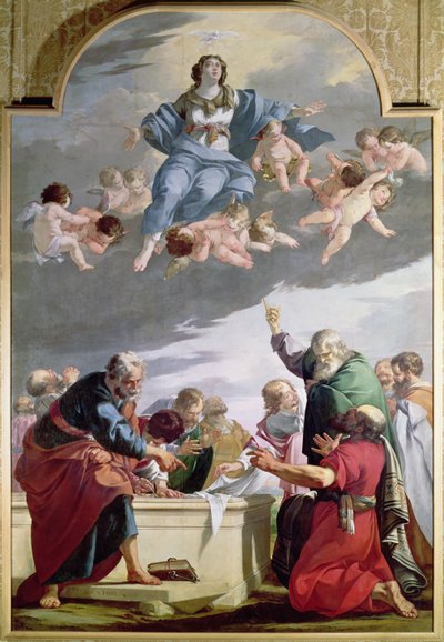 Jomfruens antagelse, 1635 av Laurent de la Hyre