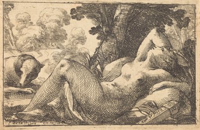 Diana liggende av Laurent de la Hyre