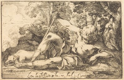 Narcissus ved våren av Laurent de la Hyre